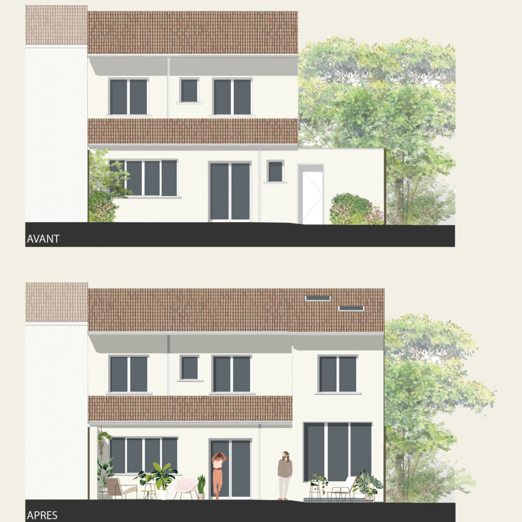 AVANT / APRES FACADE JARDIN