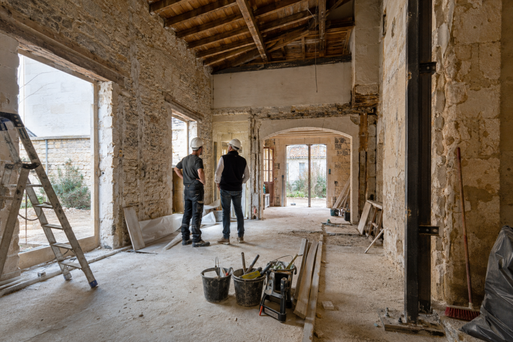 Suivi de chantier de rénovation d’une maison à Bordeaux – Marie Le Pors Architecte